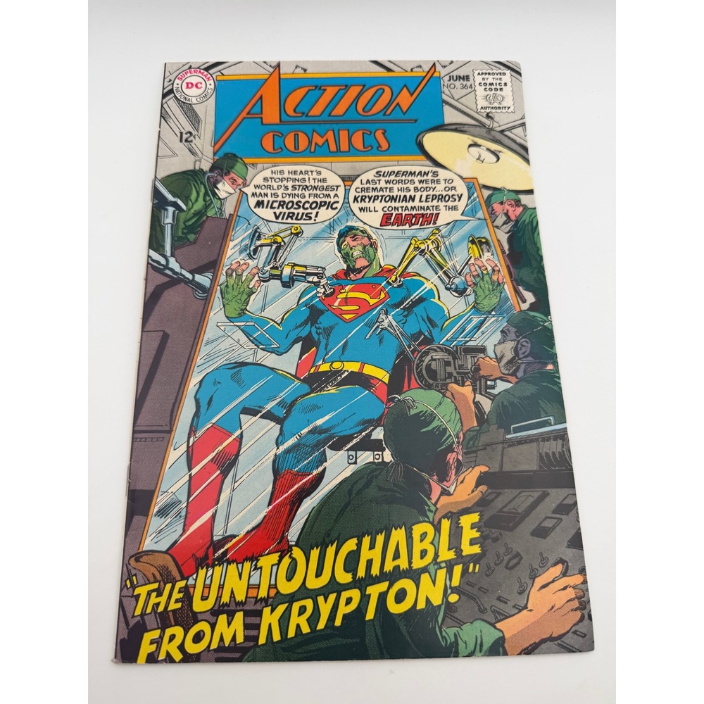 Action Comics 364 June 1968 Superman The Untouchable From Krypton DC Comics